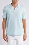 NN07 Ryan 6311 Cotton & Linen Johnny Collar Polo