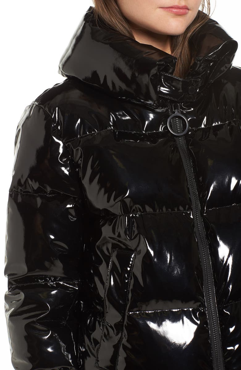KENDALL + KYLIE Shiny Puffer Jacket, Alternate, color, 