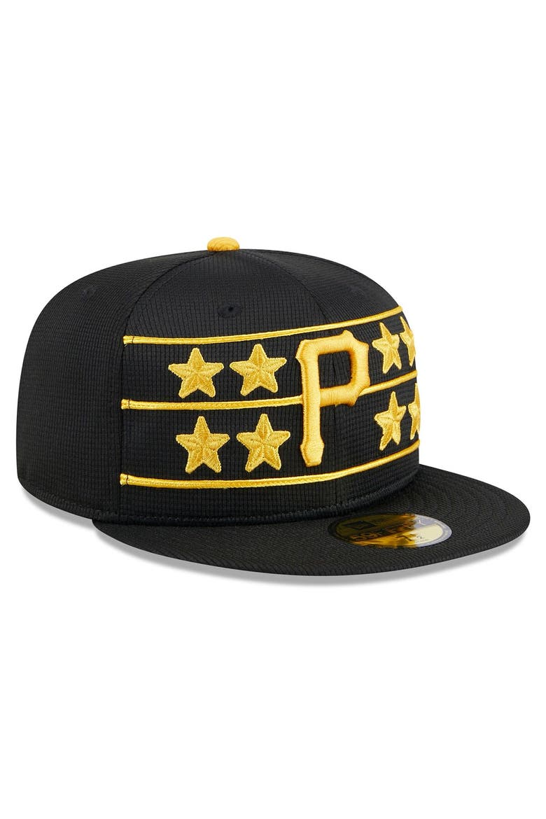 Men's New Era  Black Pittsburgh Pirates 2024 Batting Practice 59FIFTY Fitted Hat, Alternate, color, Black