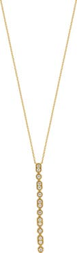 Bony Levy Florentine Diamond Long Bar Necklace