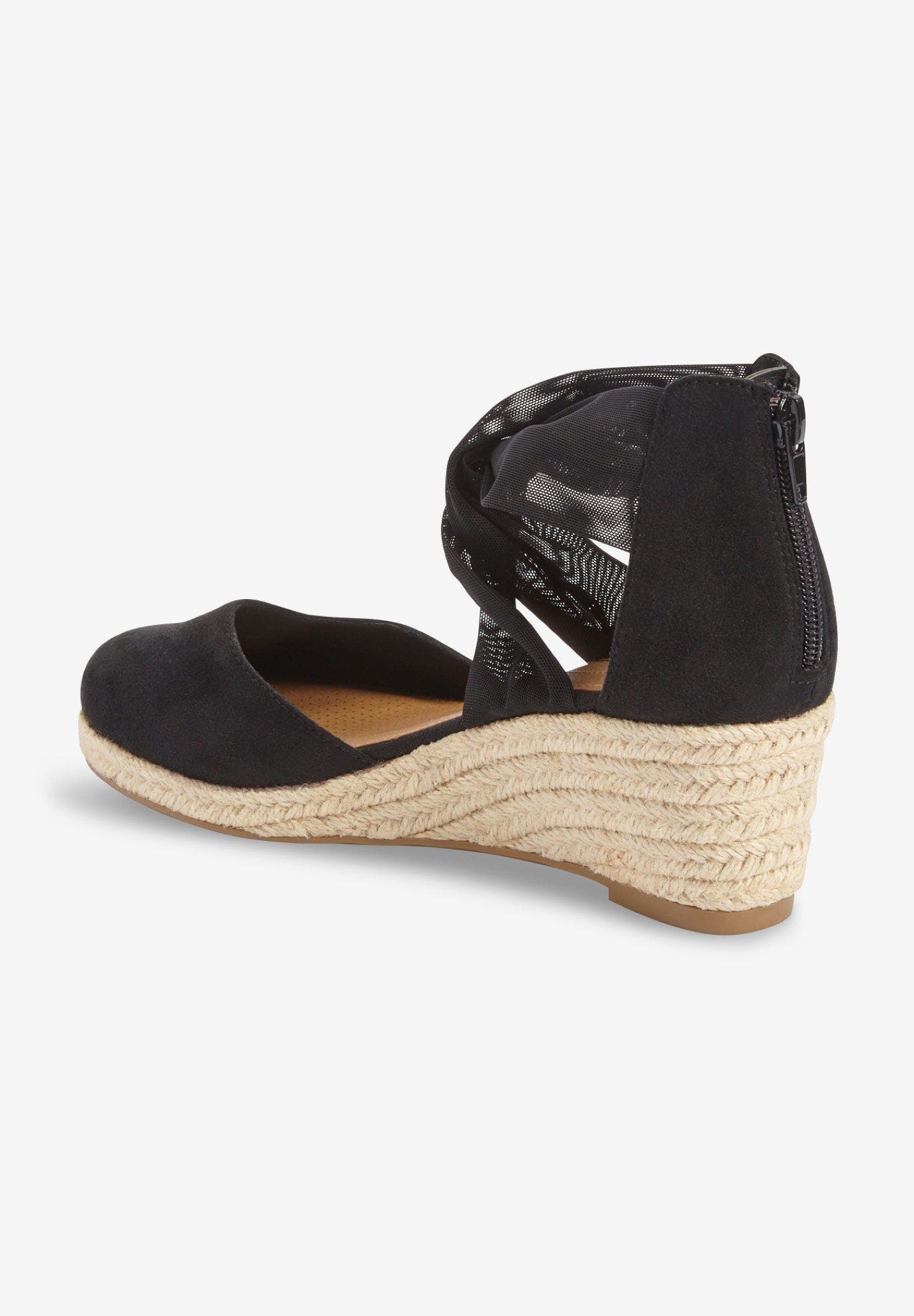 Comfortview The Sabine Espadrille, Alternate, color, Black
