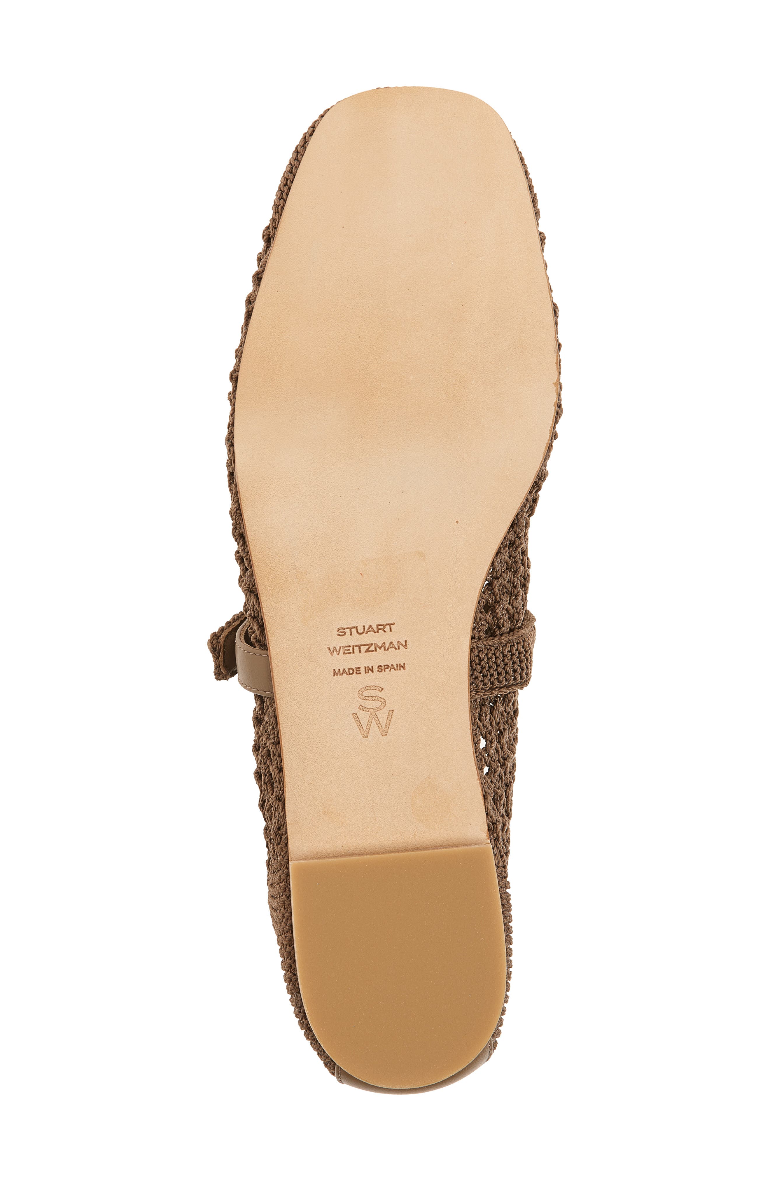 Stuart Weitzman Leora Mary Jane Flat, Alternate, color, Smokey Taupe