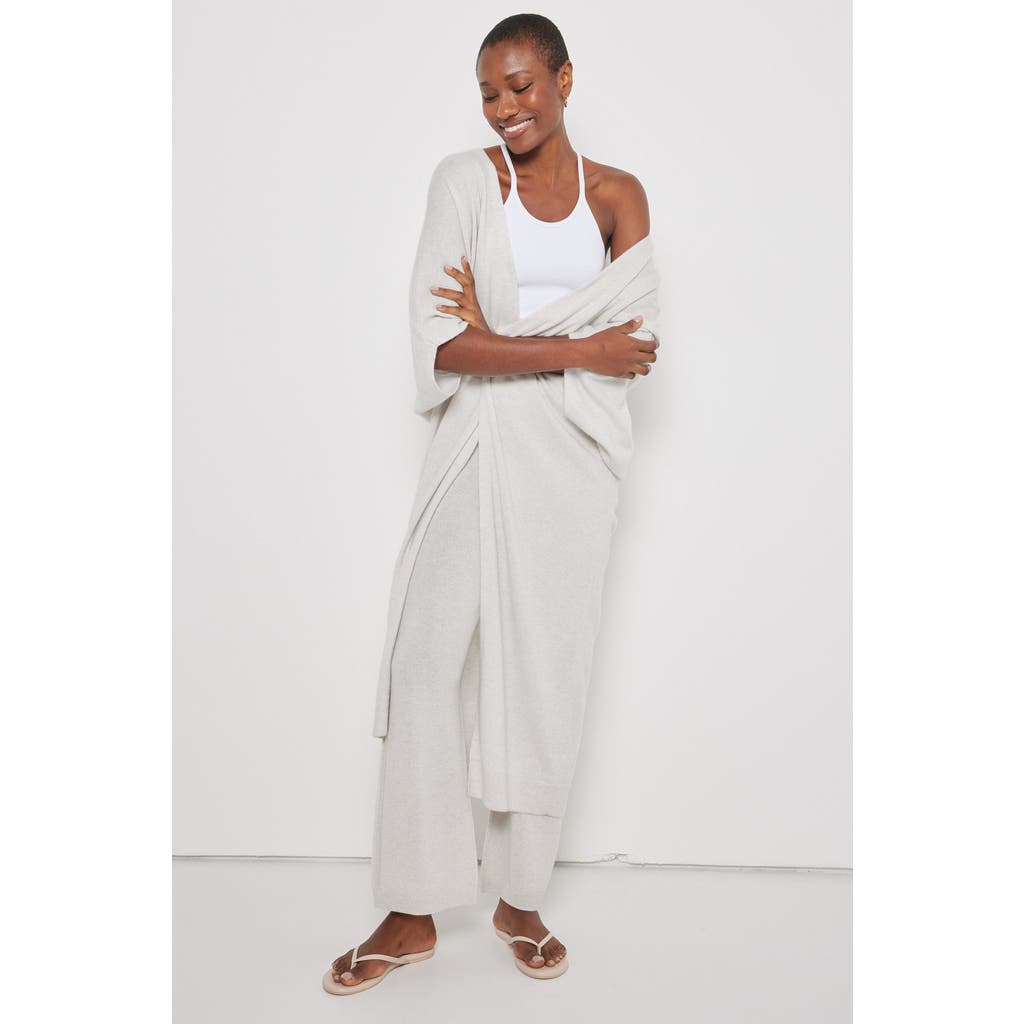 Lisa Todd Uptown Duster Cardigan In Iced Grey In Iced Grey