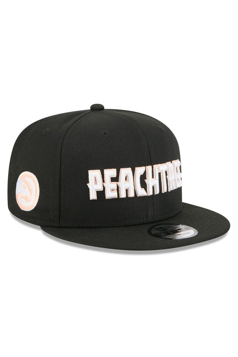 Men's New Era Black Atlanta Hawks 2025/26 City Edition 9FIFTY Snapback Hat, Main, color, Black