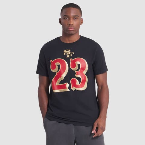 Men's Nike Christian McCaffrey Black San Francisco 49ers 2025 Rivalries Collection Player Name & Number T-Shirt