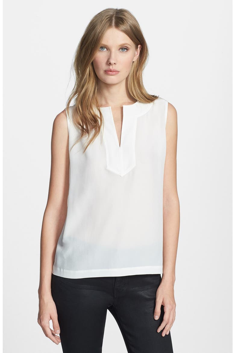 'gemma' silk top, Main, color, CREAM