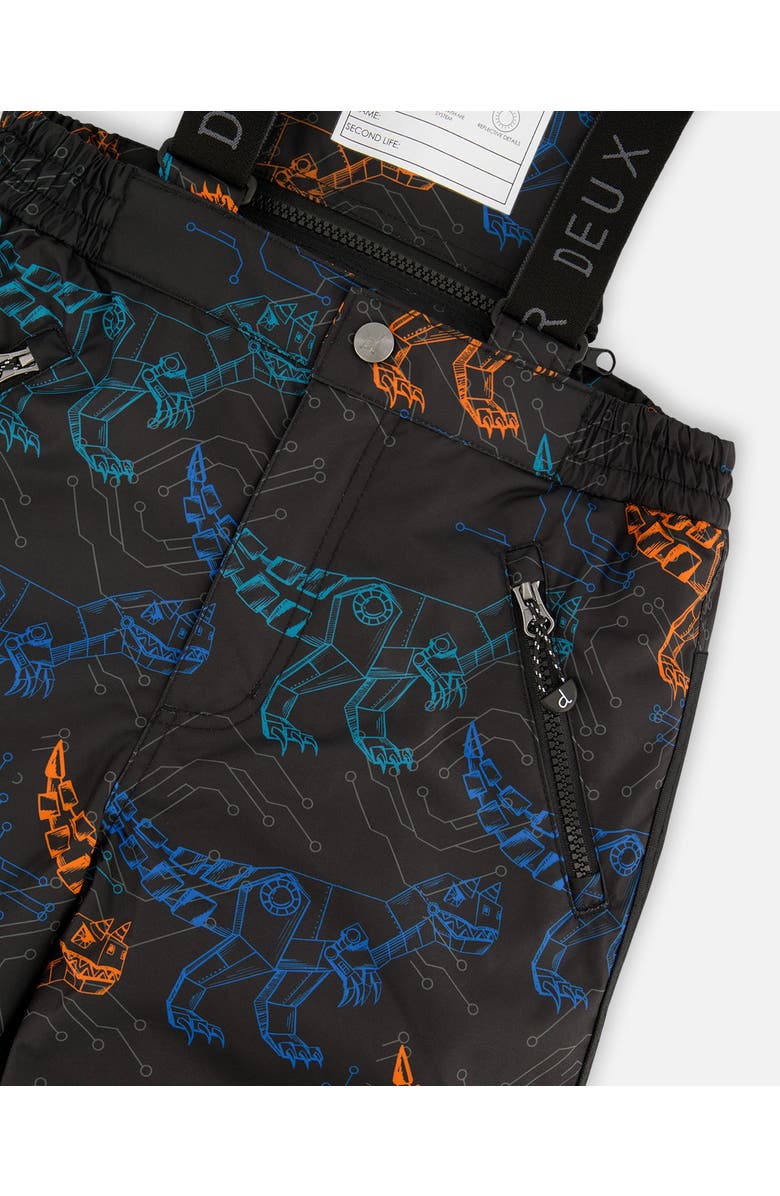 Deux par Deux Boy Two-Piece Play Snowsuit, Alternate, color, Robot Dinosaur Print