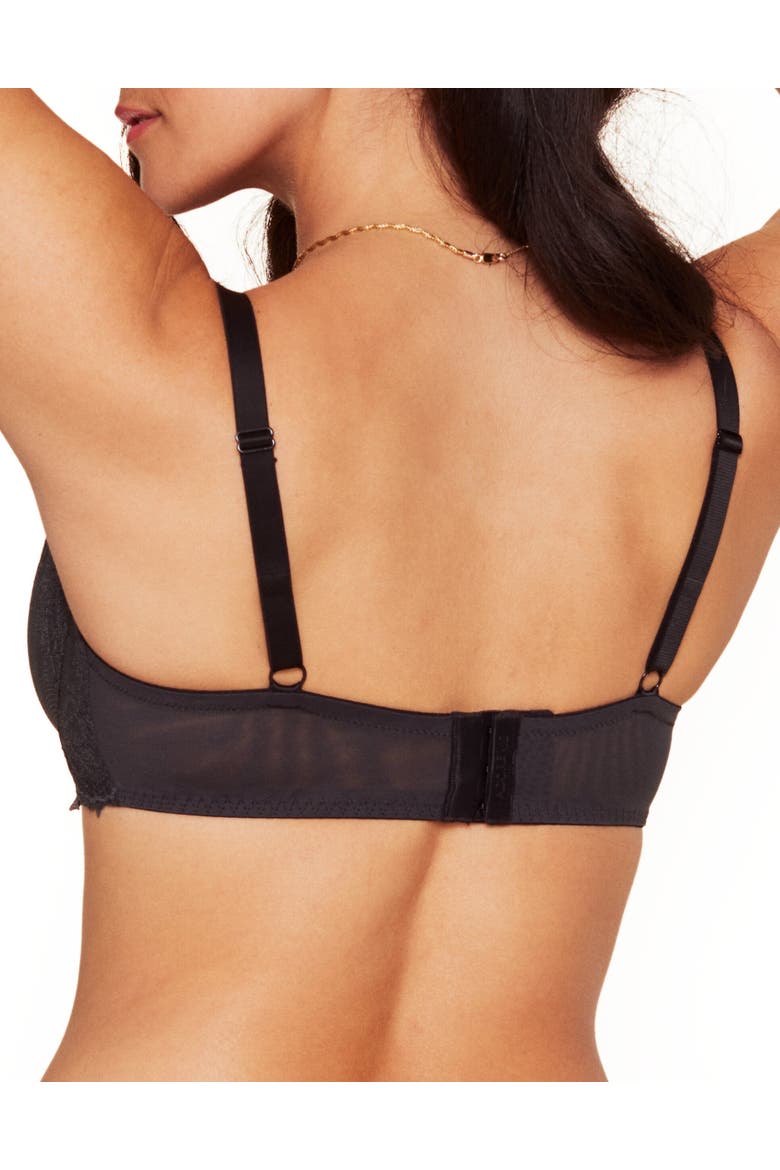 Margeaux Unlined Balconette Bra, Alternate, color, Black