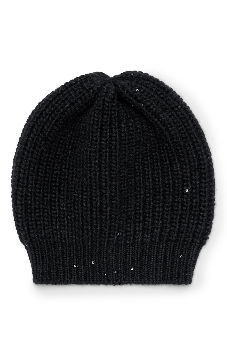 Brunello Cucinelli Cashmere and silk beanie, Main, color, 
