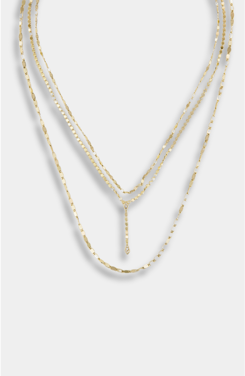 Stella & Dot Collette Layered Necklace with Magnetic Clasp, Main, color, Gold