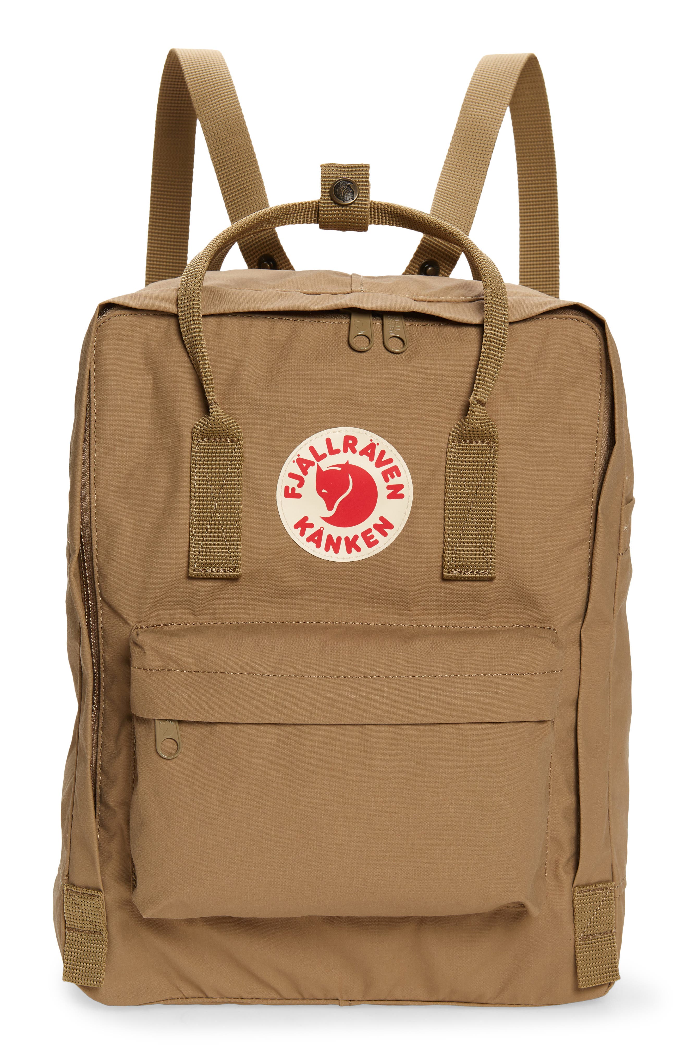 Fjällräven Kånken Water Resistant Backpack, Main, color, Clay
