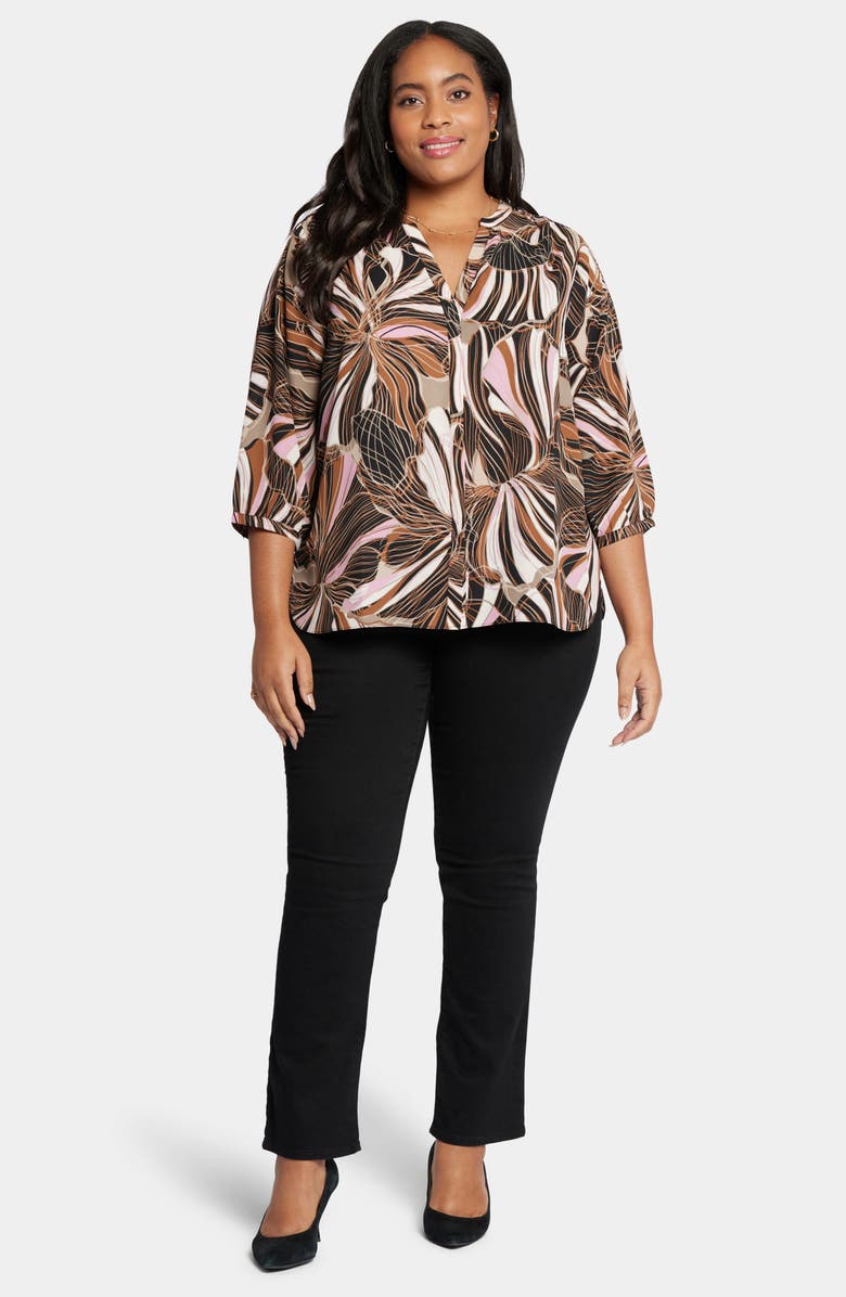 NYDJ Semisheer Pintuck Blouse, Alternate, color, Half Moon Bay