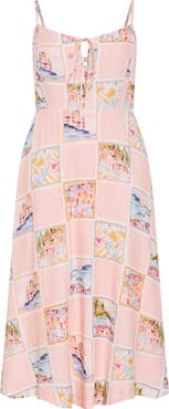 City Chic Billie Patchwork Pattern A-Line Dress