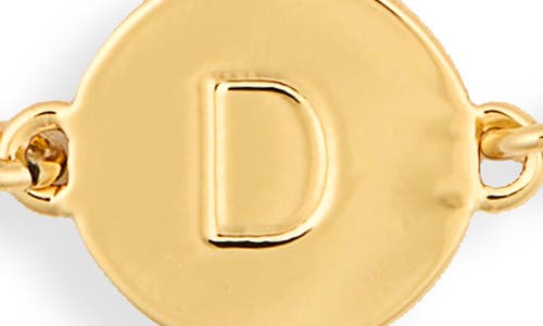 Kate Spade New York Initial Charm Chain Bracelet In Gold