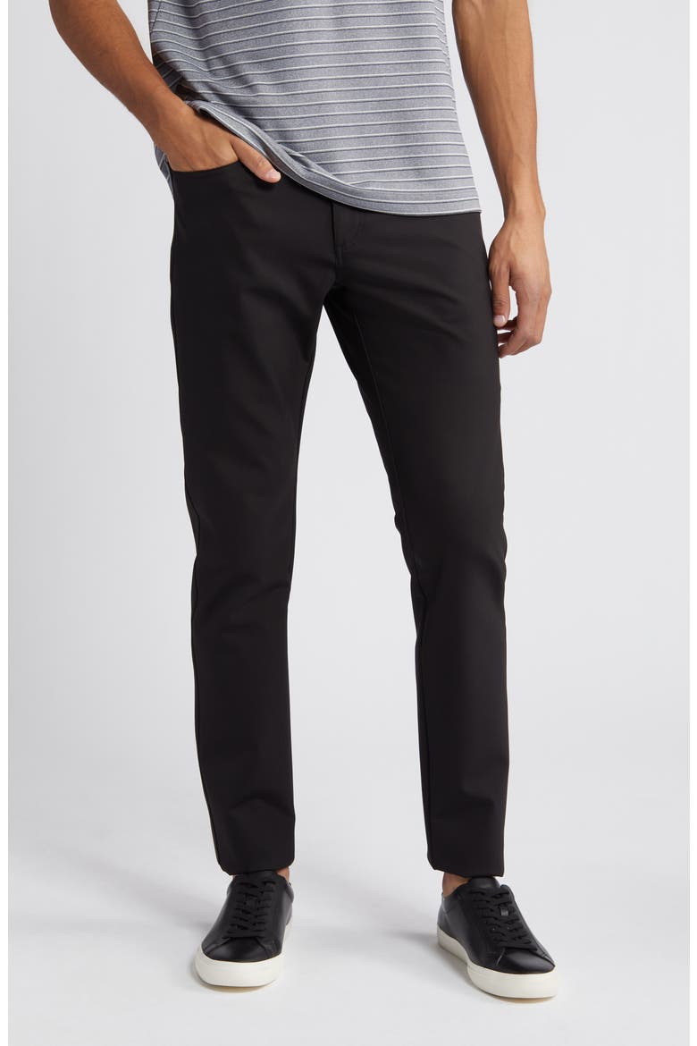 5-Pocket High Performance Pants, Main, color, BLACK