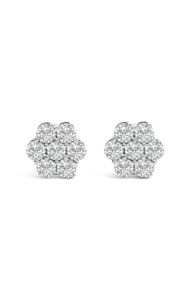 14KT White Gold 1 Ct Diamond Composite Stud Earrings, Main, color, White