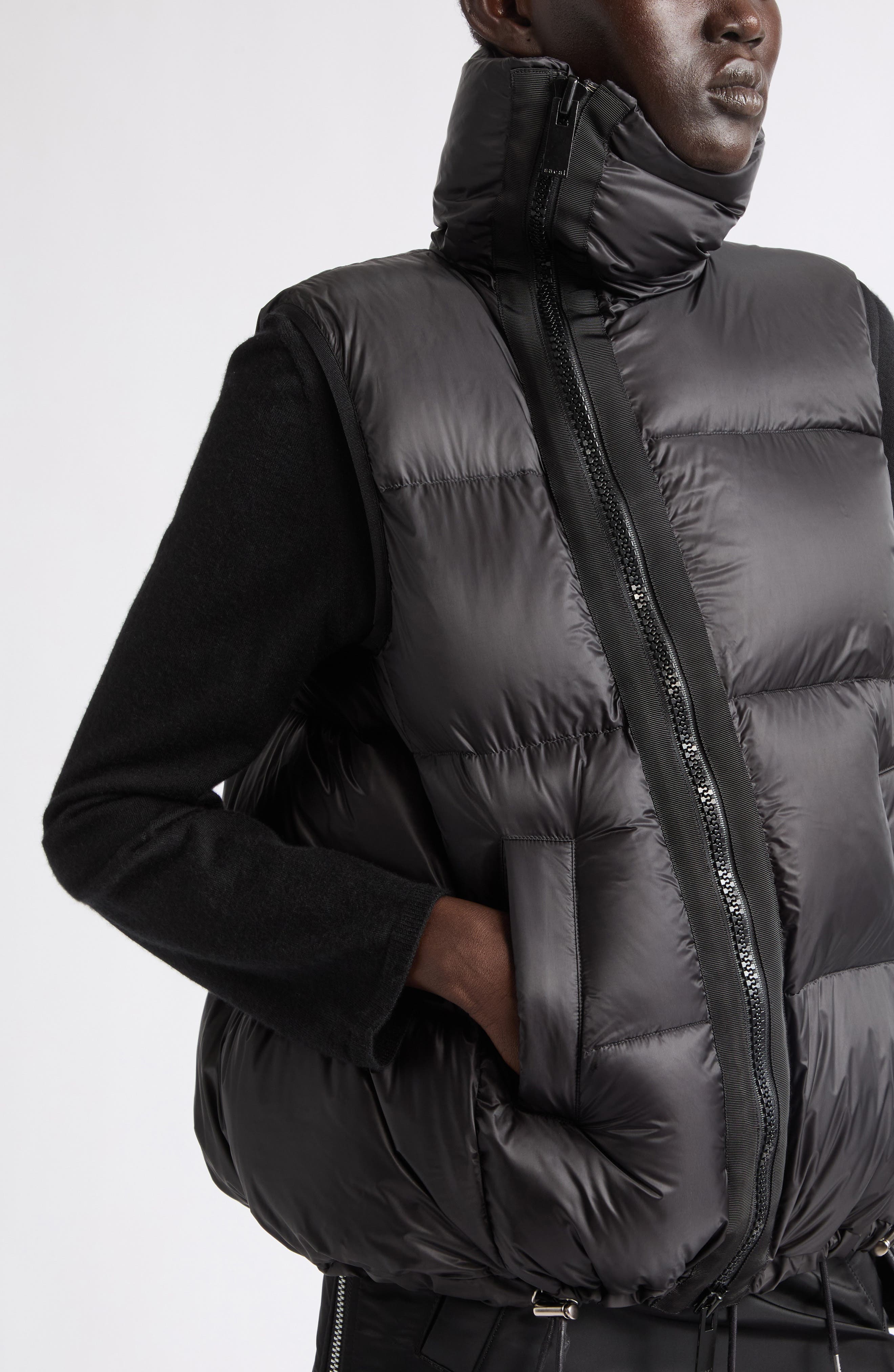 Sacai Asymmetric Down Puffer Vest (Women) | Nordstrom