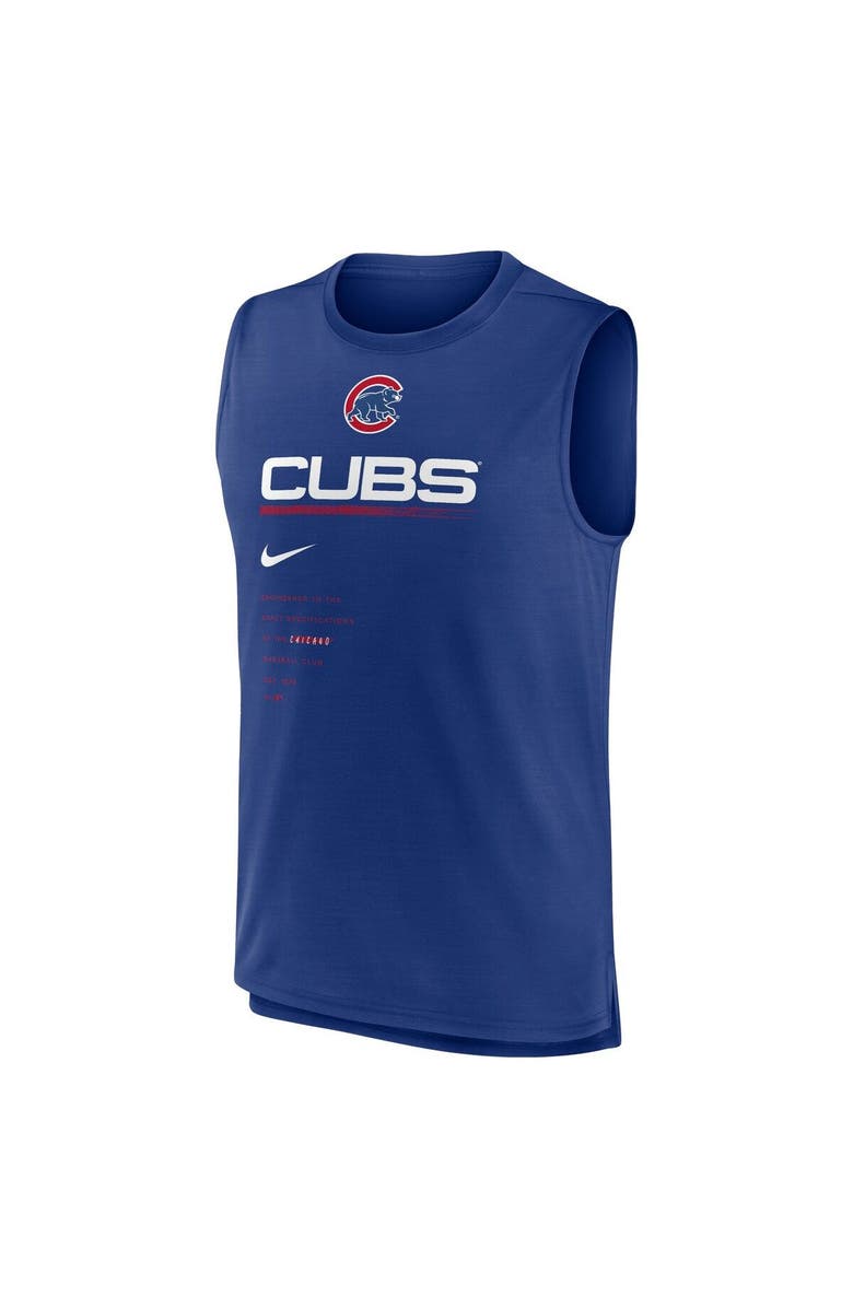 Nike Men's Nike Royal Chicago Cubs Exceed Performance Tank Top, Alternate, color,