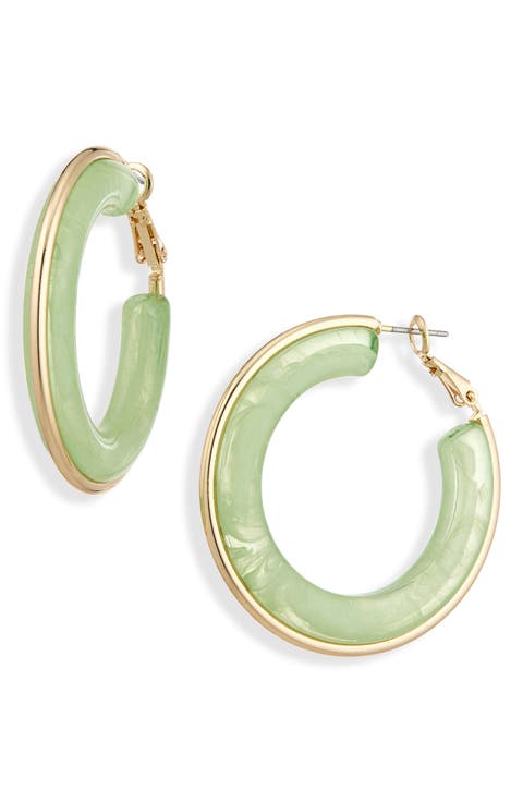 Acrylic Hoop Earrings