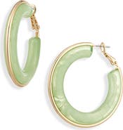 Cara Acrylic Hoop Earrings