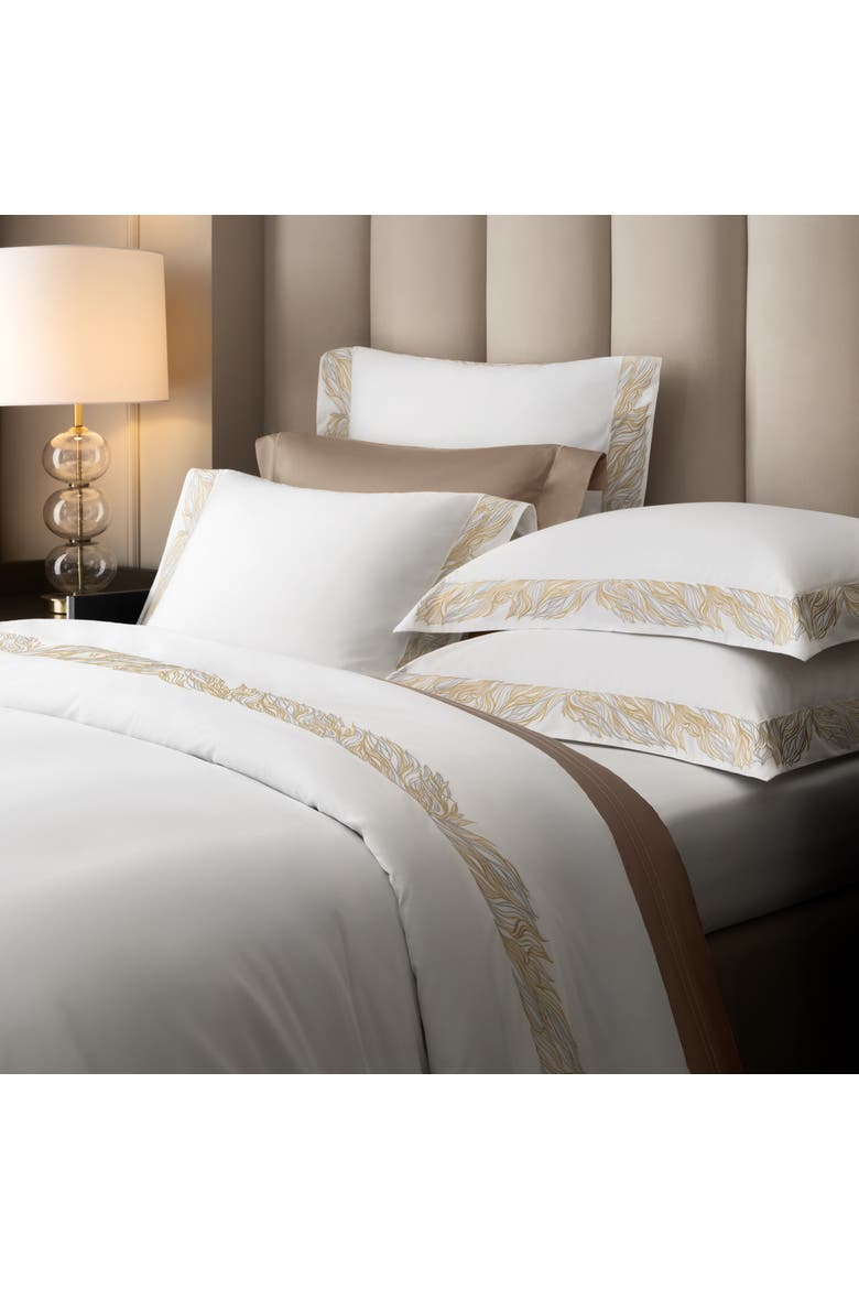 Vellar embroidery pillowcase, Alternate, color, White