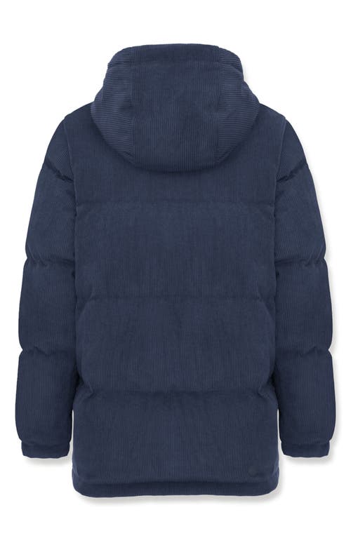 Colmar Dandy Water Repellent Down Corduroy Puffer Jacket In Blue