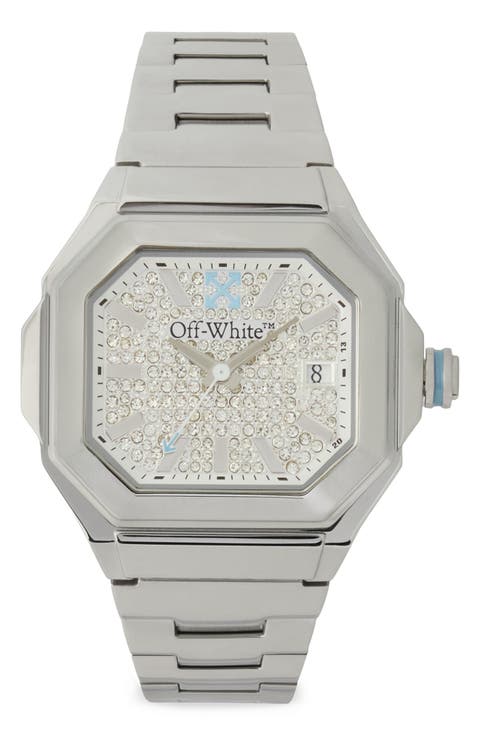 Shift Crystal Bracelet Watch, 38.5mm x 40mm