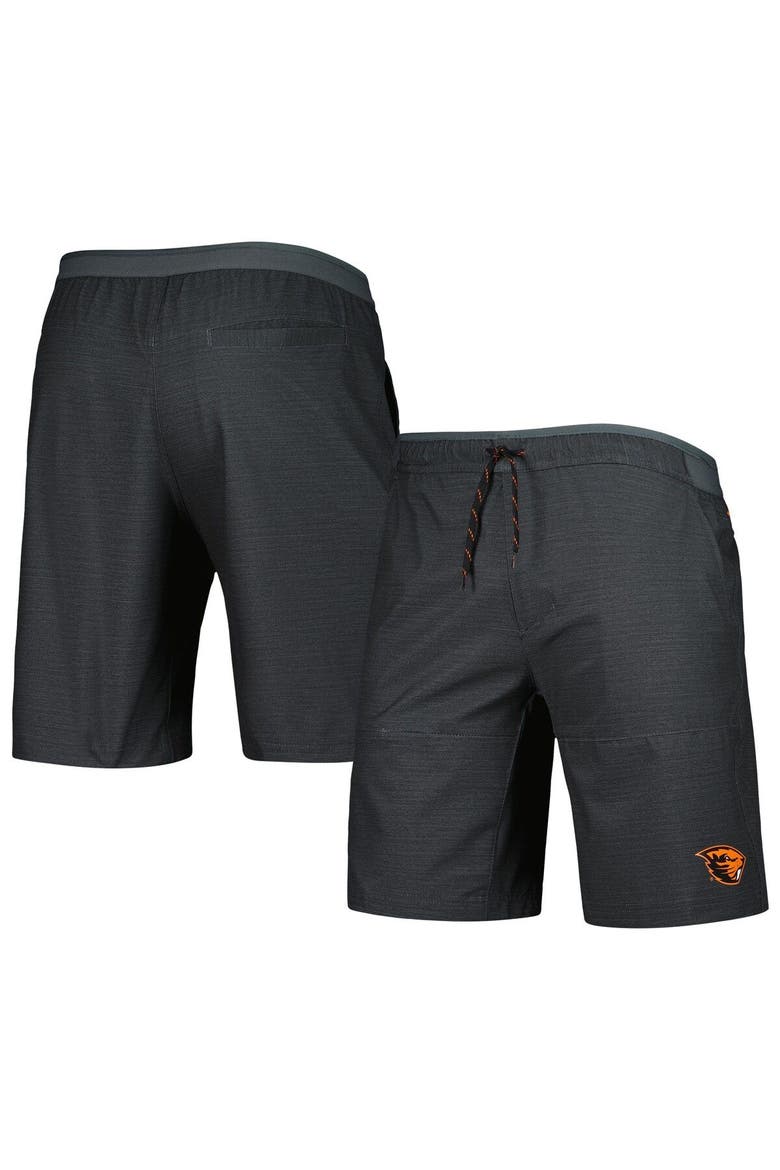 Men's Columbia Heathered Gray Oregon State Beavers Twisted Creek Omni-Shield Shorts, Main, color, Heather Gray