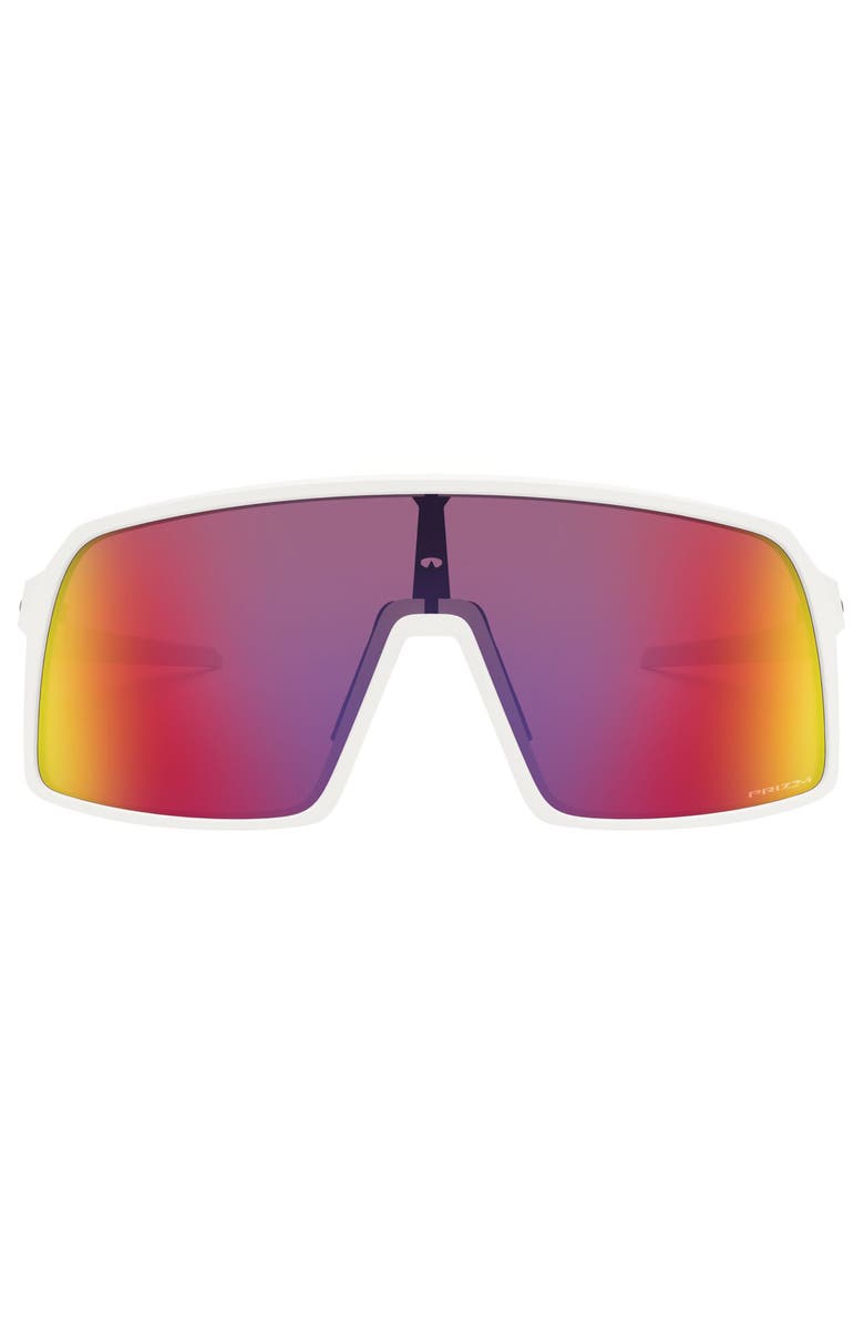 Oakley Sutro 137mm Prizm<sup>™</sup> Wrap Shield Sunglasses, Main, color, White