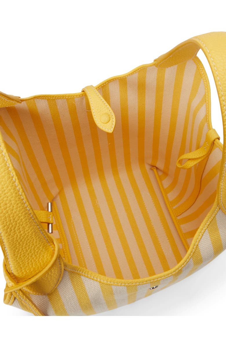 Polo Ralph Lauren Play Stripe Canvas Tote, Alternate, color, Collegiate Yellow / White