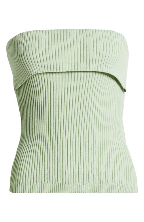 PACSUN PACSUN KATE SIDE BUTTON FOLDOVER RIB TUBE TOP