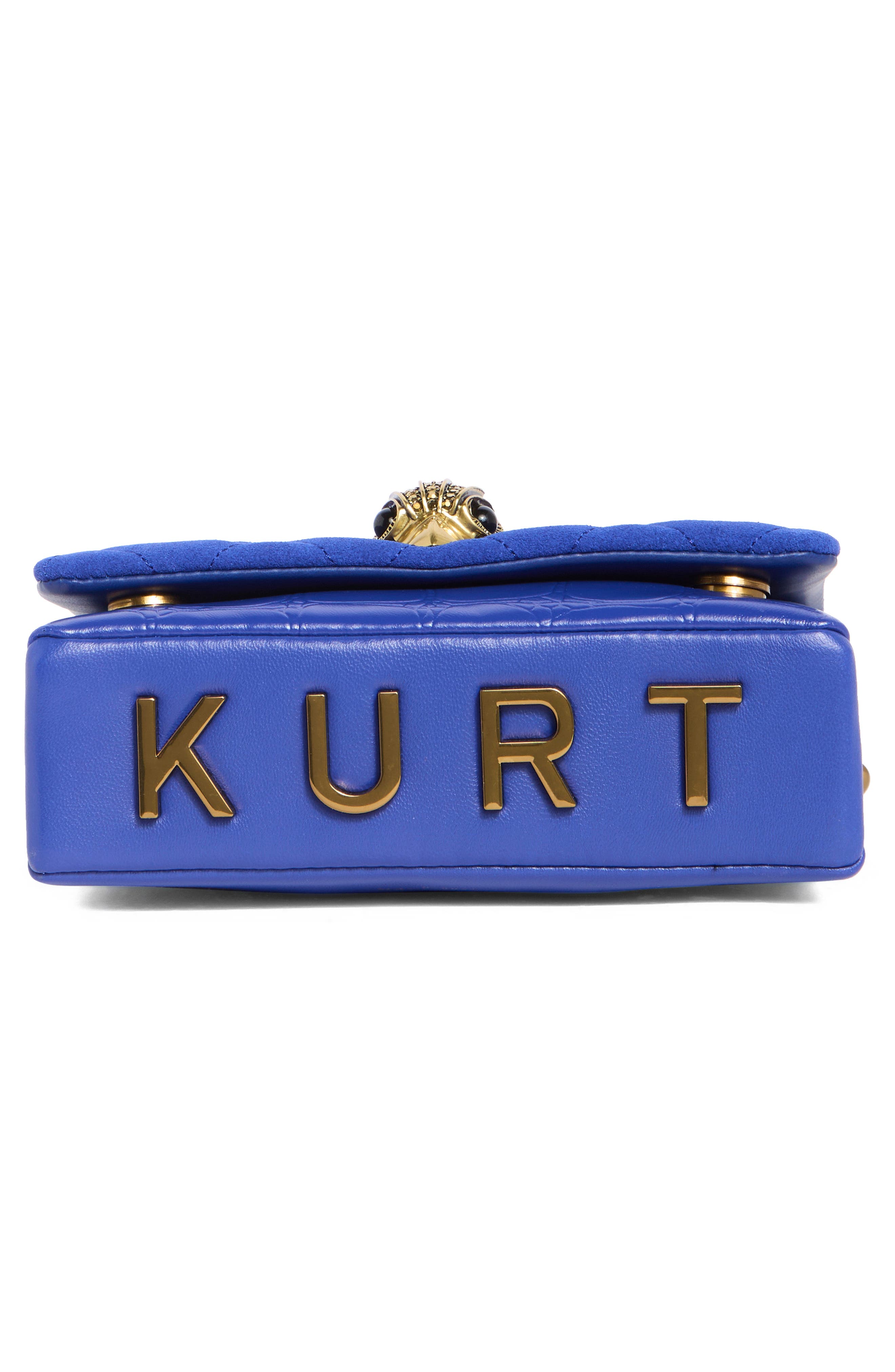 Kurt Geiger London Mini Kensington Kurt Crossbody Bag, Alternate, color, Blue