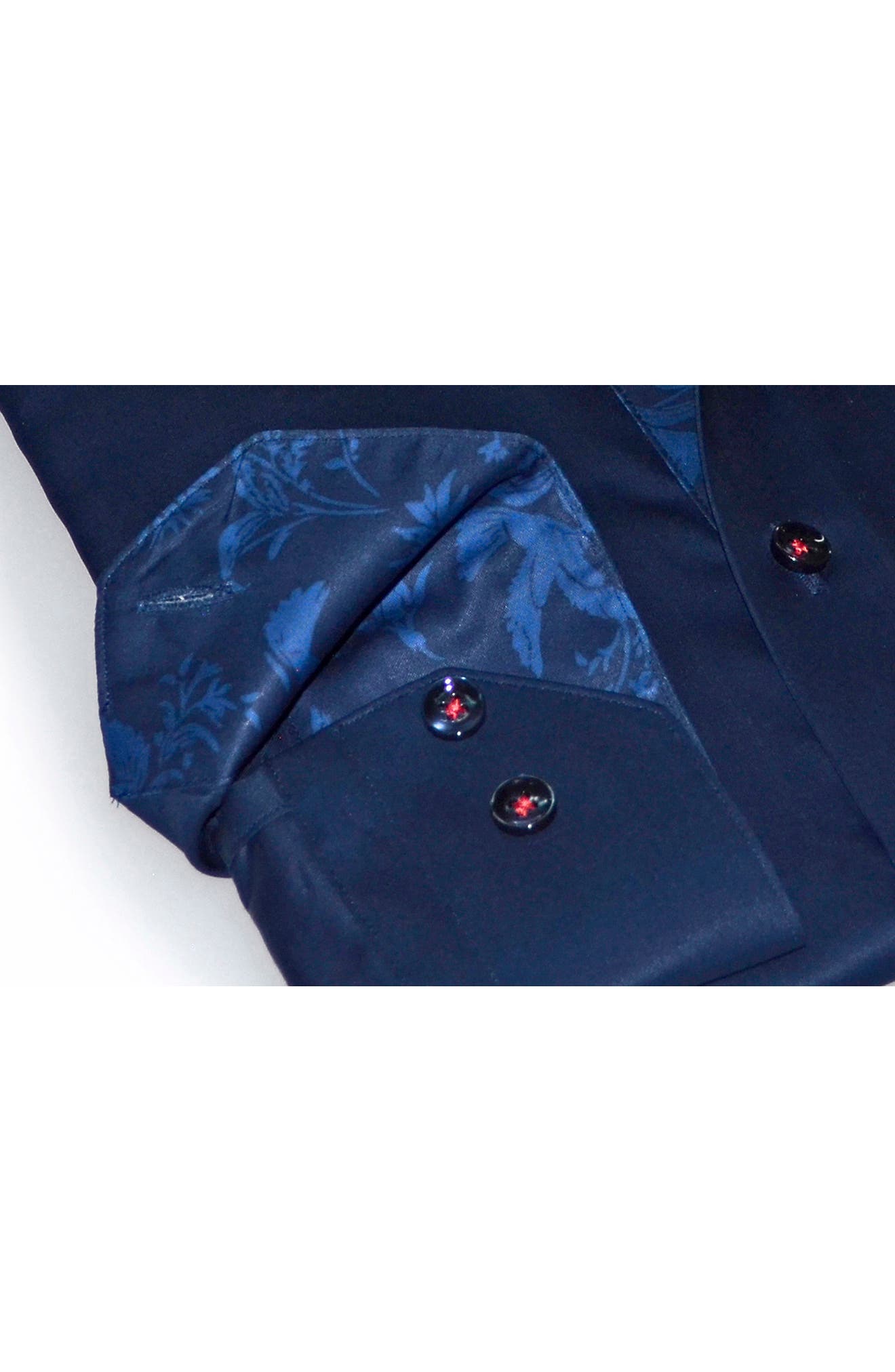 Contemporary Fit Solid Button-Up Shirt - image 2