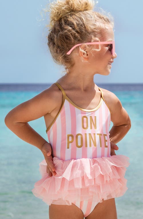 SHADE CRITTERS SHADE CRITTERS KIDS' ONE POINTE TUTU ONE-PIECE SWIMSUIT 