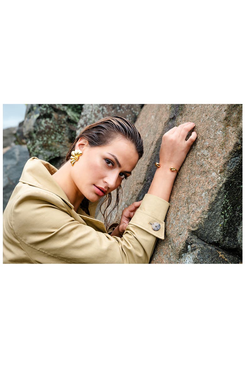 Love Knot Cuff Bracelet, Alternate, color, 14K GOLD