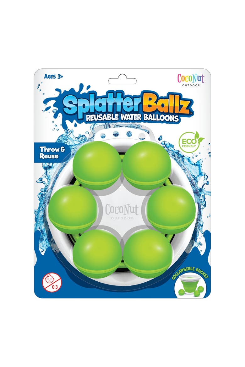 Reusable Water Balloon Battle Kit, Green, Main, color, Multicolored