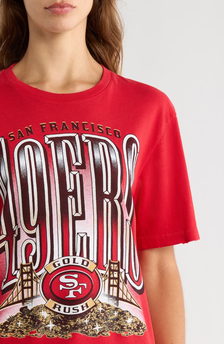 Junk Food 49ers Gold Rush Cotton Graphic T-Shirt, Alternate, color, Licorice