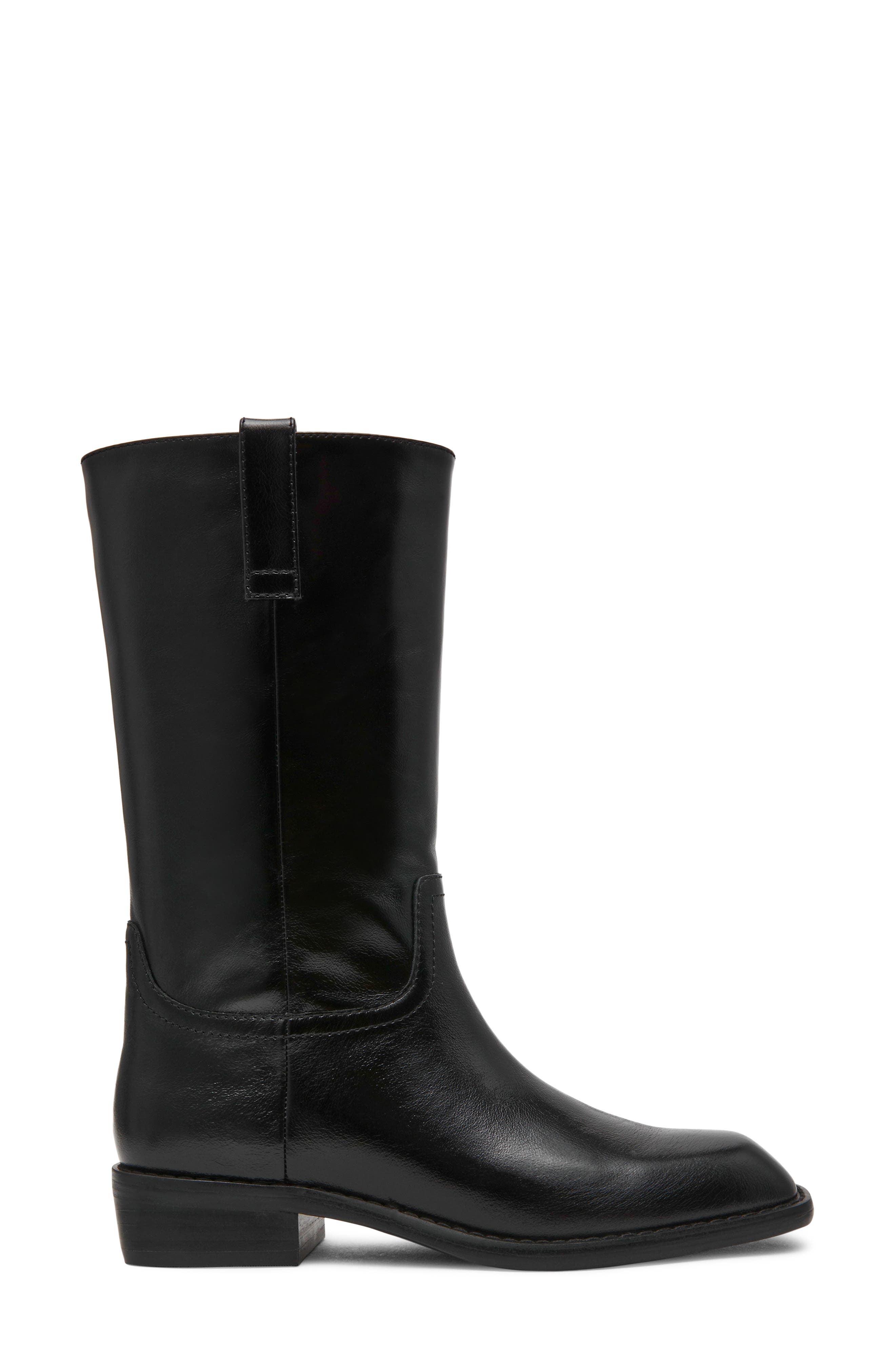 Primo Tall Leather Boot, Alternate, color, BLACK LEATHER