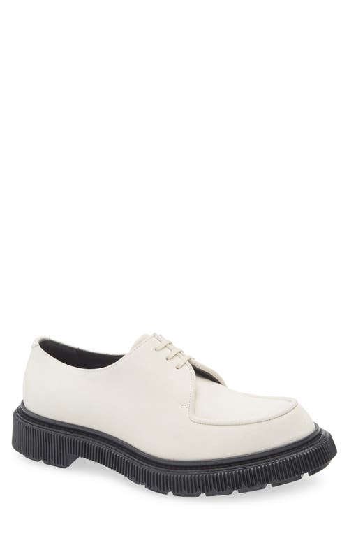 Adieu Apron Toe Derby In Ivory/cream