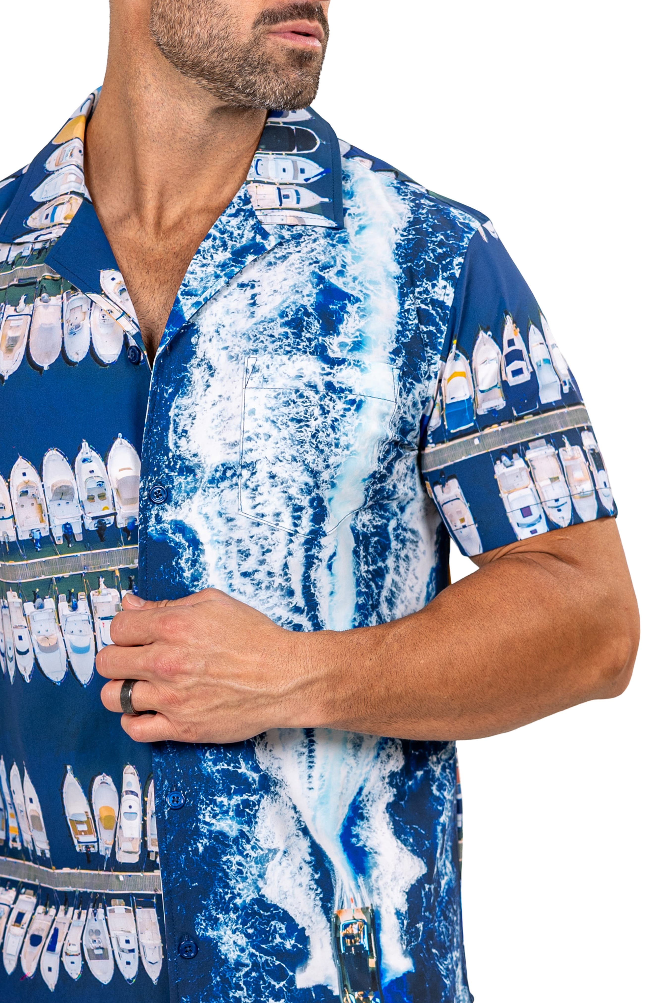 Marthy Blue Camp Shirt - image 2