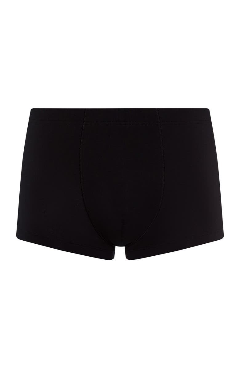 Hanro Cotton Sensation Cotton Boxer Brief, Main, color, Black