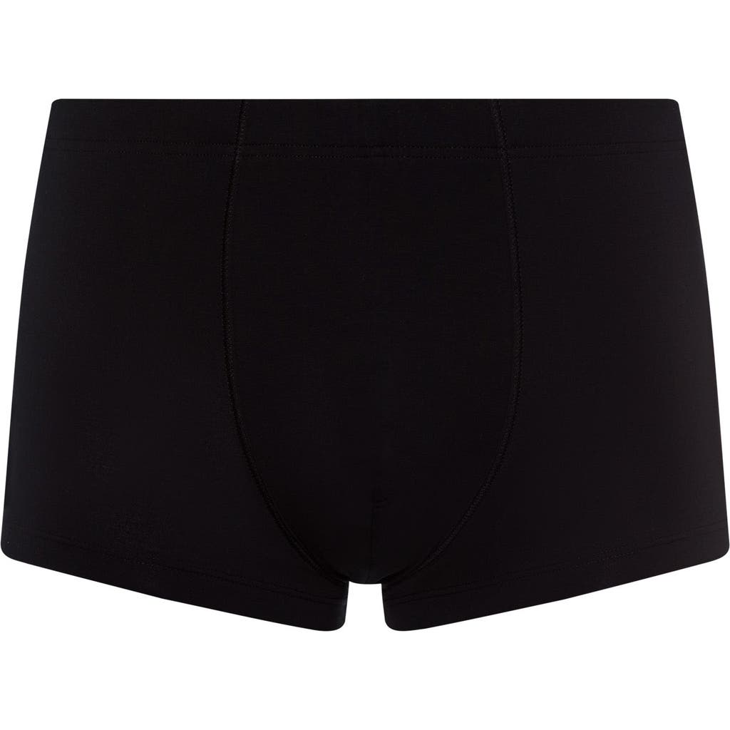 Hanro Cotton Sensation Cotton Boxer Brief In Black
