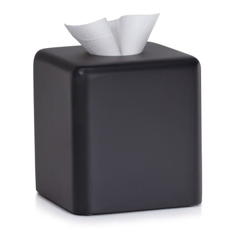Domus Black Matte Tissue Cover