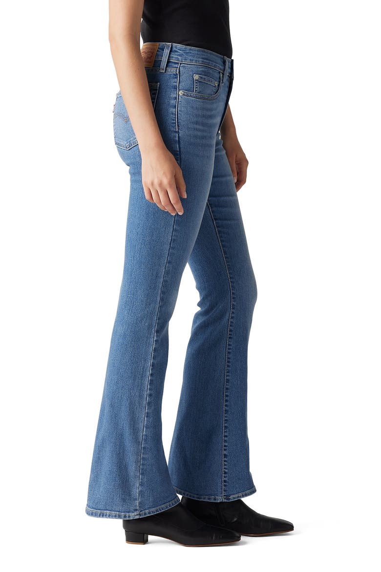 726™ High Waist Flare Jeans, Alternate, color, ETERNAL INDIGO
