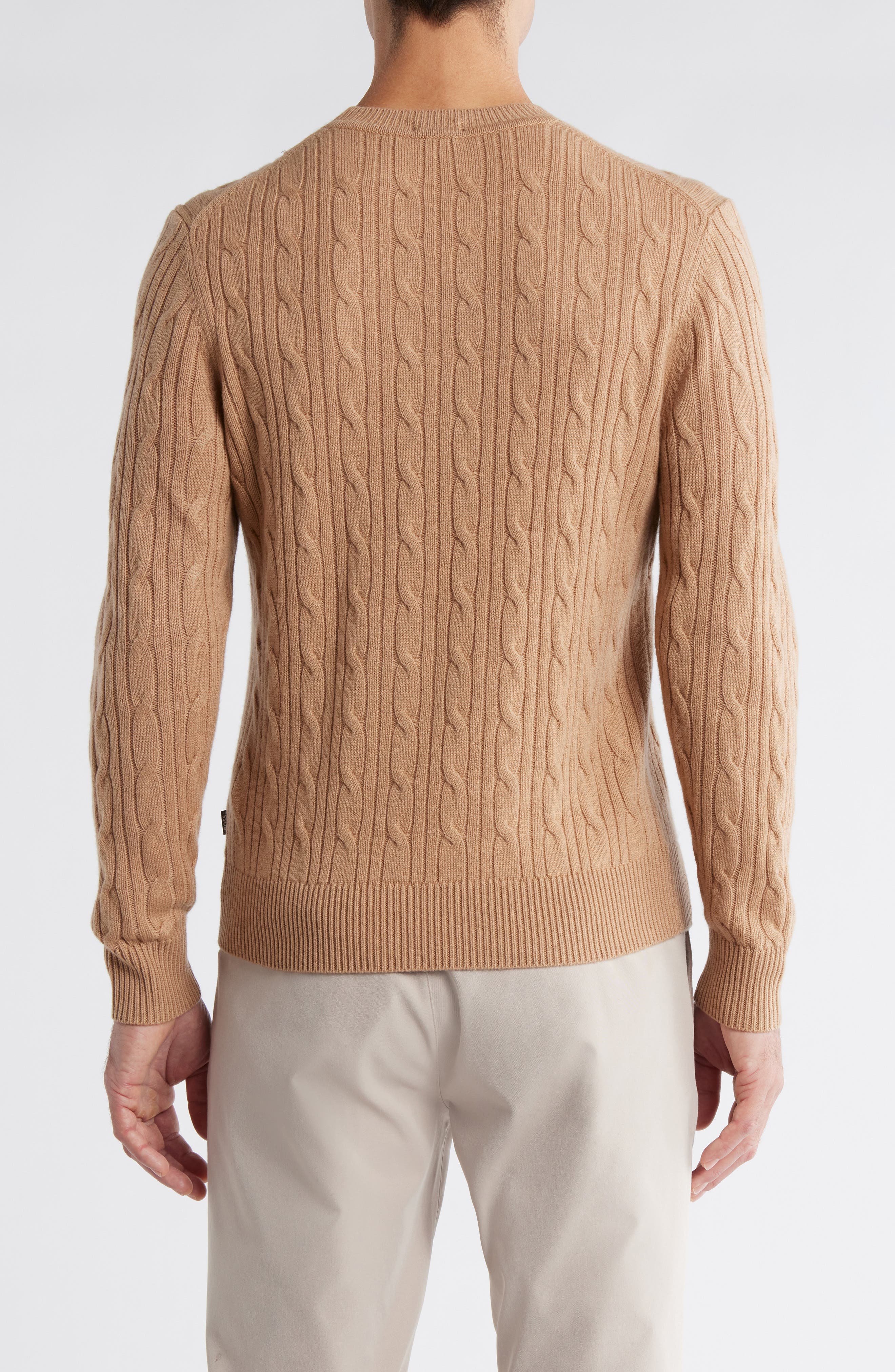 Hetico Cable Stitch Virgin Wool & Cashmere Sweater - image 4