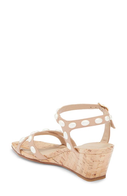 Stuart Weitzman Pearlita 50 Wedge Sandal In Brown