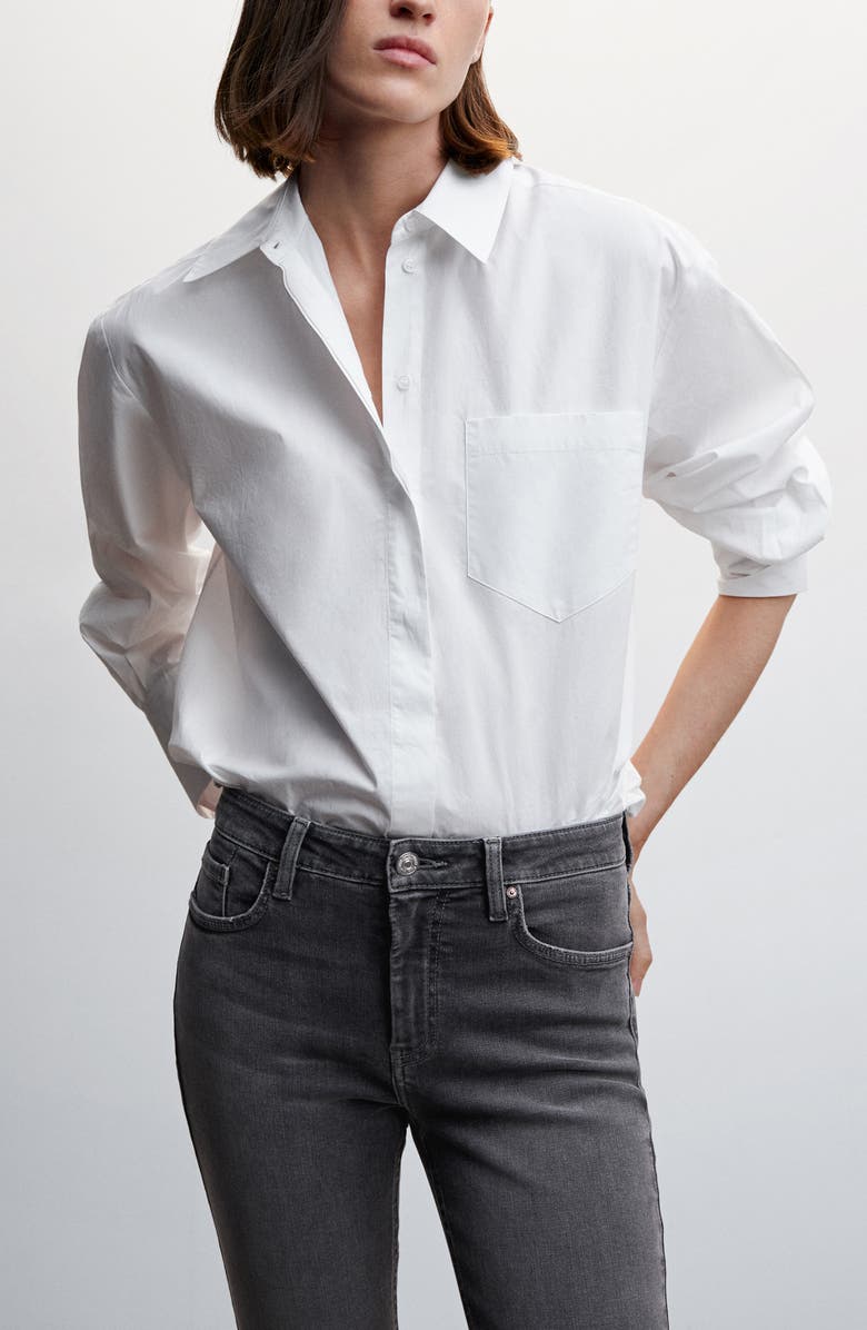 MANGO Isa Raw Hem Crop Skinny Jeans, Alternate, color, Open Grey