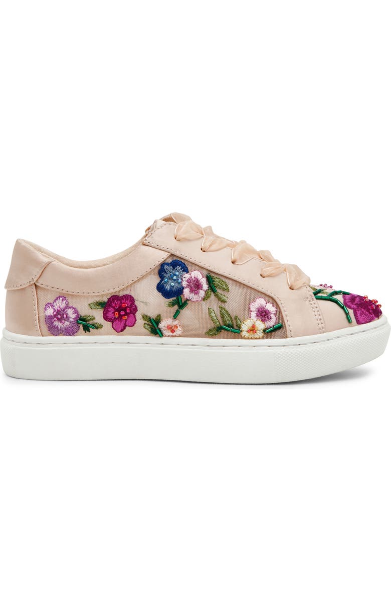 Betsey Johnson Kids' Jayla Sneaker, Alternate, color, Blush Multi Floral