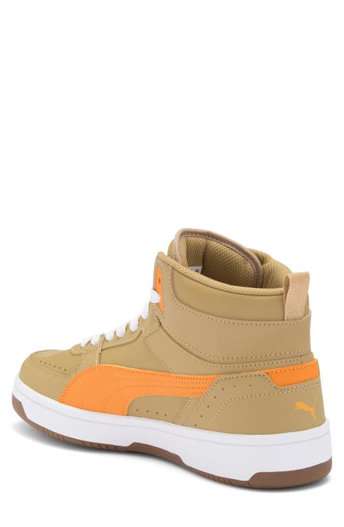 Puma Rebound Joy Sneaker In Prairie Tan-ginger Tea-white
