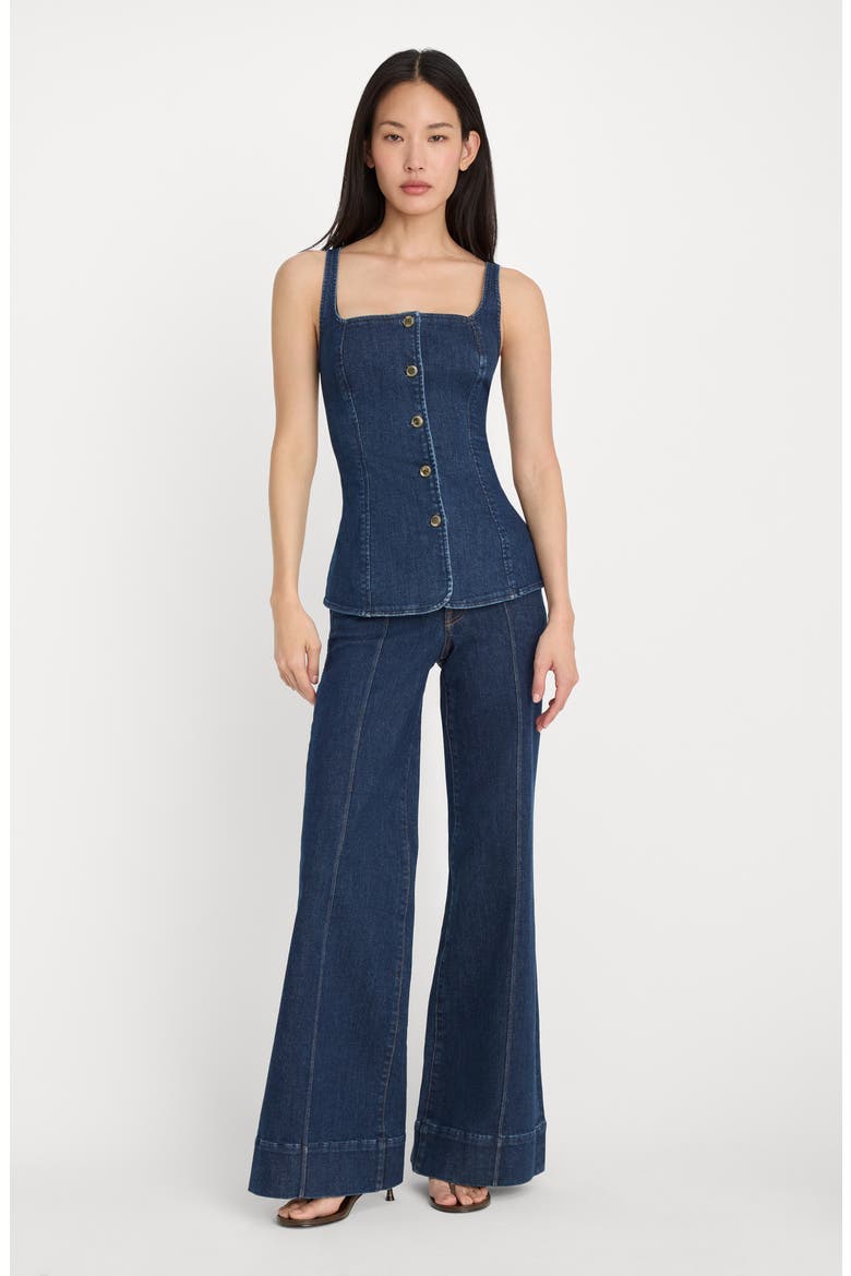Stretch Denim Vest, Alternate, color, INDIGO1169